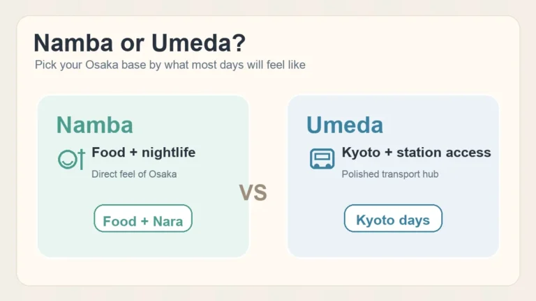 Namba or Umeda? Where to Stay in Osaka for First-Time Visitors