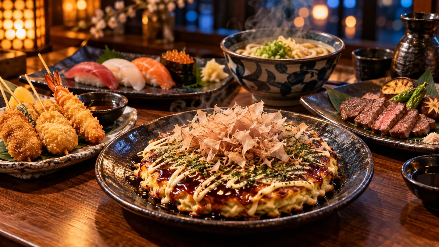AI illustration of Japanese food, not a named restaurant photo